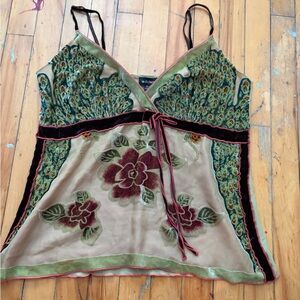 Le Chateau Multicolor Camisole with Floral Design